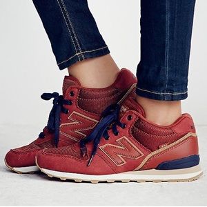 New Balance 696 classic red shoes 6